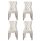Blythe Set of 4 Dining Chairs Velvet - Beige
