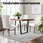 Blythe Set of 4 Dining Chairs Velvet - Beige