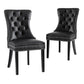 Blythe Set of 2 Dining Chairs Leather - Black