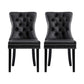 Blythe Set of 2 Dining Chairs Leather - Black