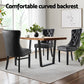 Blythe Set of 2 Dining Chairs Leather - Black