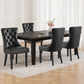 Blythe Set of 4 Dining Chairs Leather - Black
