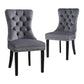 Blythe Set of 2 Dining Chairs Velvet - Grey