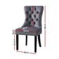 Blythe Set of 2 Dining Chairs Velvet - Grey