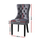 Blythe Set of 4 Dining Chairs Velvet - Grey
