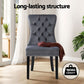 Blythe Set of 4 Dining Chairs Velvet - Grey