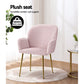 Bentley Set of 2 Dining Chairs Velvet Armchair - Pink