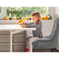 Layne Set of 2 Dining Chairs Velvet French Provincial - Grey