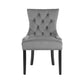 Layne Set of 4 Dining Chairs Velvet French Provincial - Grey