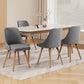 Colbie Set of 4 Replica Dining Chairs Fabric Wooden - Grey