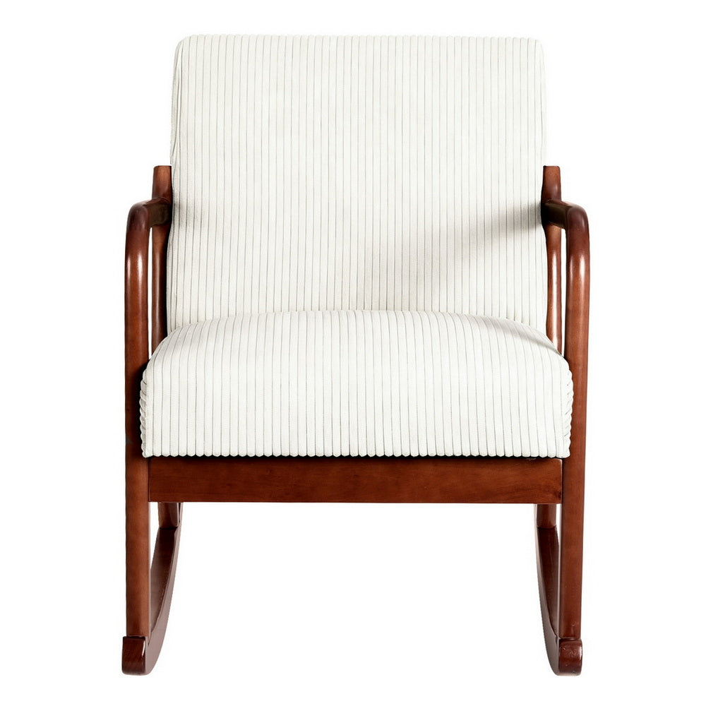 Mireille Rocking Armchair Lounge Chair Corduroy - Beige