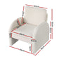 Musette Armchair Accent Chair Lounge Tub Sofa Couch Curved Arm Seat Boucle - White