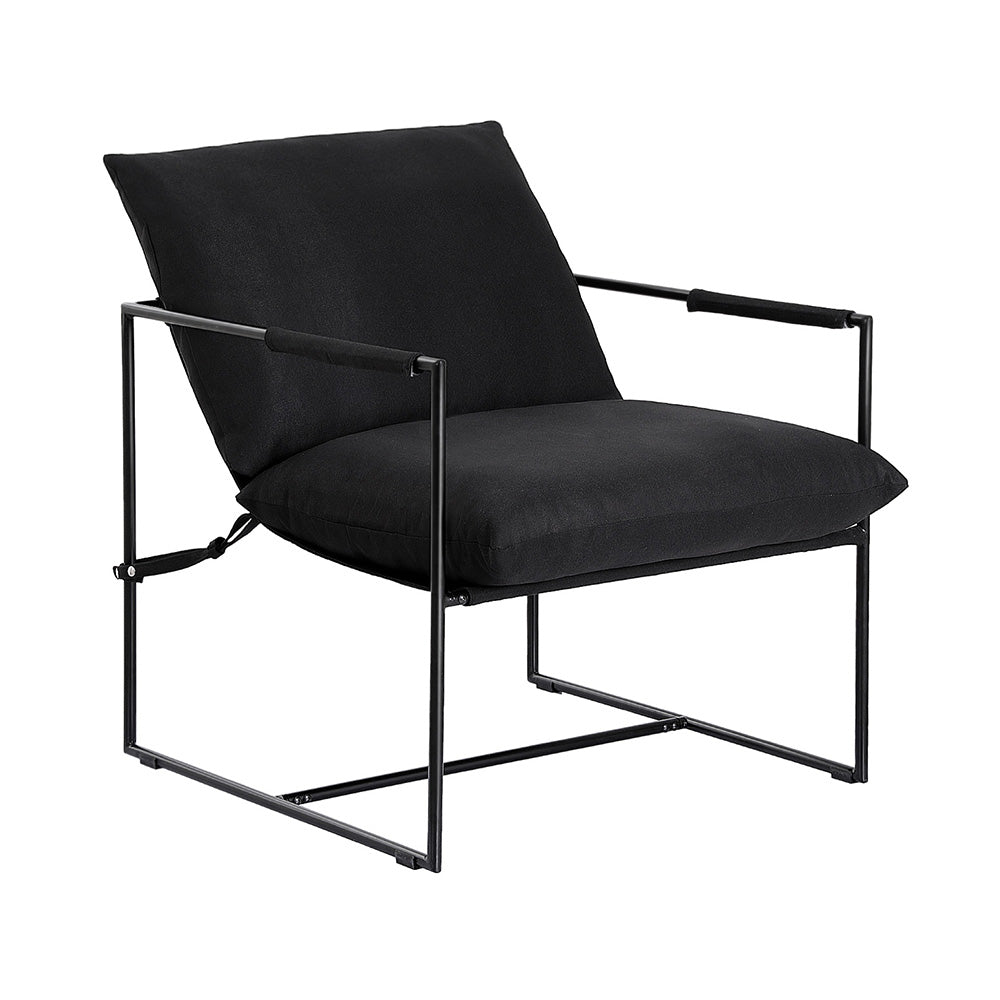 Macrina Armchair Lounge Chair Sling - Black