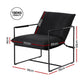 Macrina Armchair Lounge Chair Sling - Black