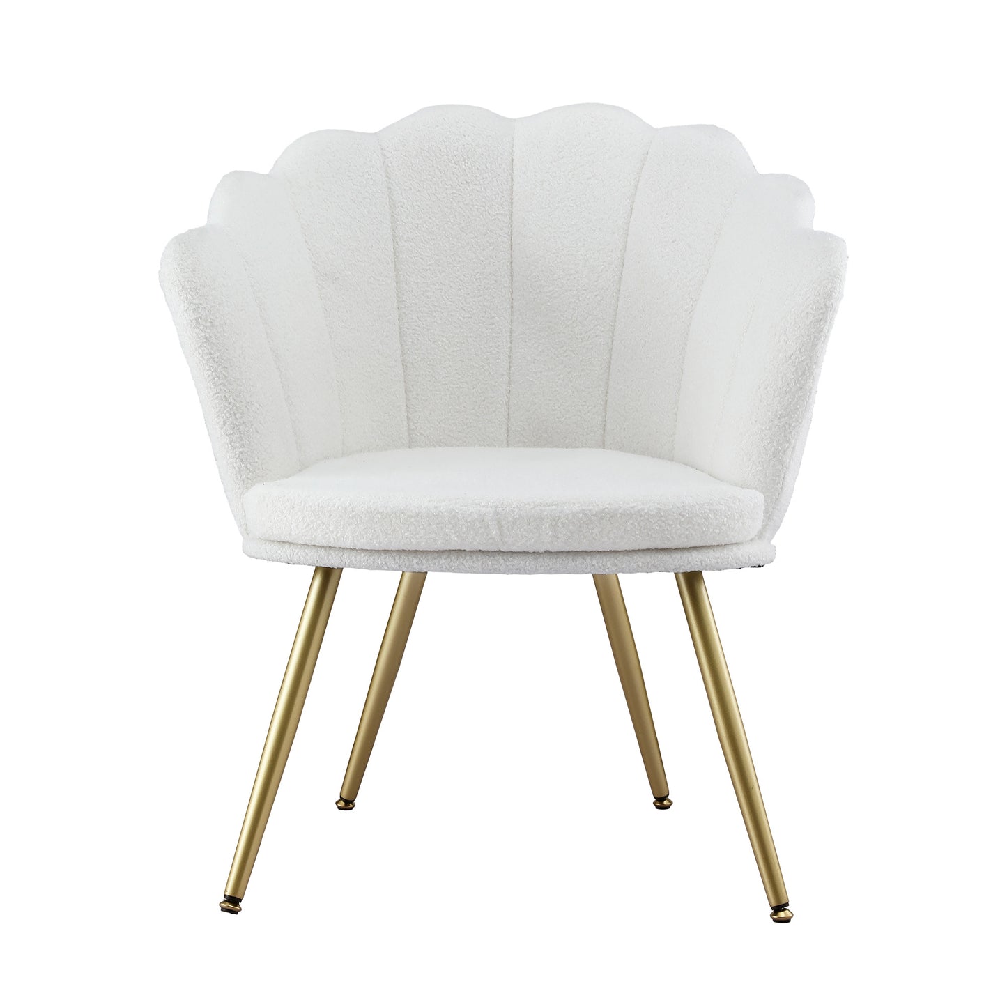 Magdaia Armchair Teddy Fleece - White