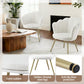 Magdaia Armchair Teddy Fleece - White