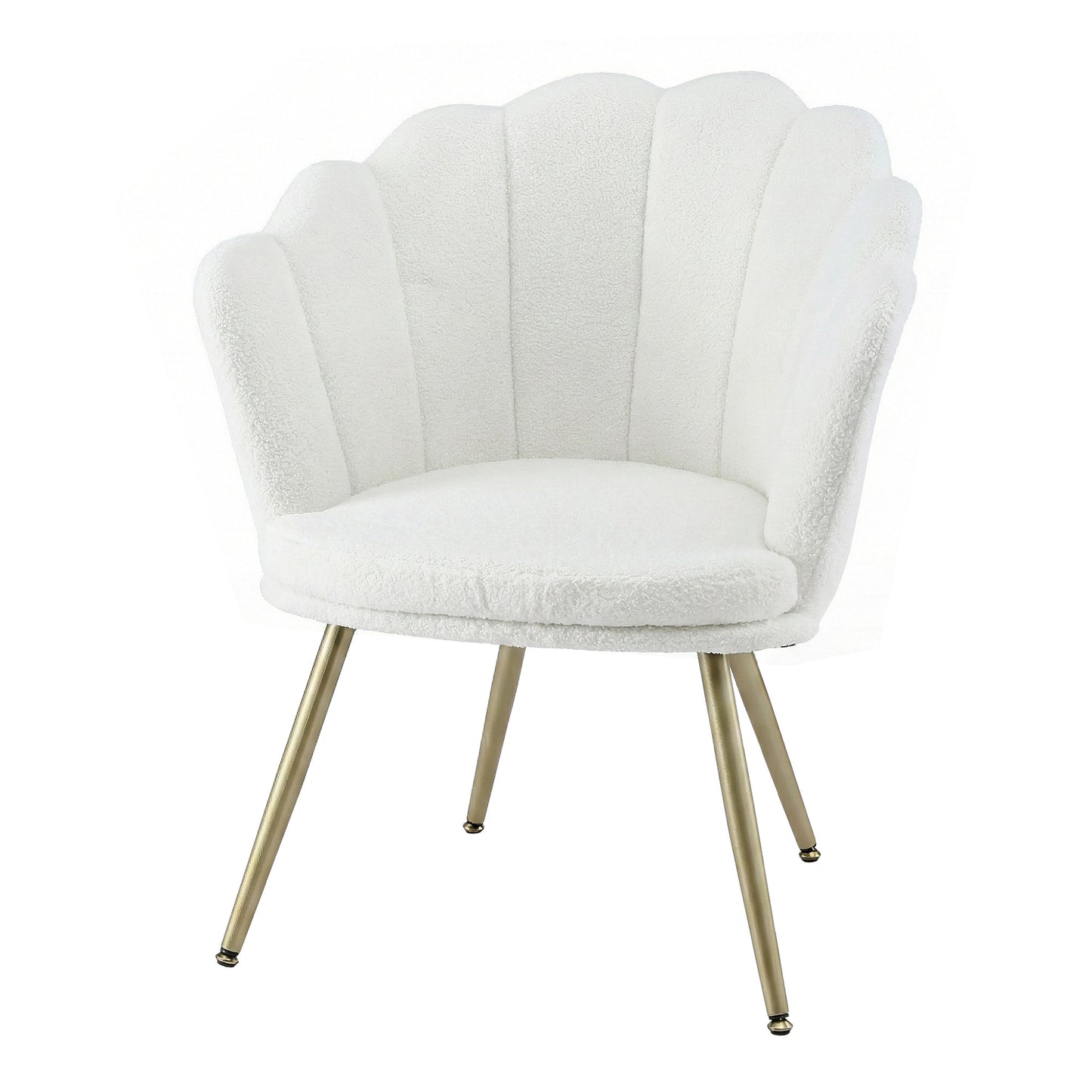 Magdaia Armchair Teddy Fleece - White