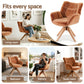 Maren Swivel Chair Armchair Velvet - Brown shown in various home settings such as living room, bedroom, balcony, and study room for versatile use.