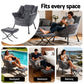 Maudie Armchair Accent Chair Ottoman Lounge Footrest Velvet - Grey