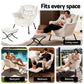 Maudie Armchair Accent Chair Ottoman Lounge Footrest Velvet - White