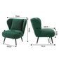 Marjani Armchair Accent Chair Lounge Tub Sofa Couch Corduroy Velvet - Green