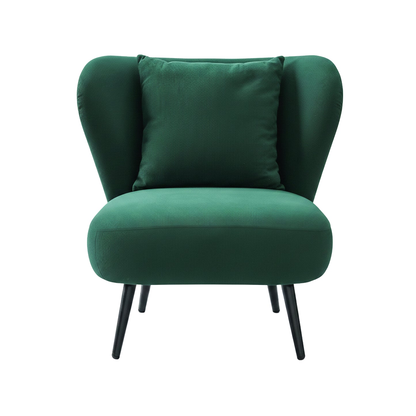 Marjani Armchair Accent Chair Lounge Tub Sofa Couch Corduroy Velvet - Green