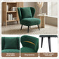 Marjani Armchair Accent Chair Lounge Tub Sofa Couch Corduroy Velvet - Green