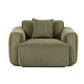 Meyburn Compressed Armchair Sofa with Cushion Corduroy - Green