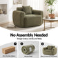 Meyburn Compressed Armchair Sofa with Cushion Corduroy - Green