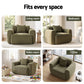 Meyburn Compressed Armchair Sofa with Cushion Corduroy - Green