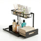 Under Sink Organizer Storage L Shape 1 Pull Out Drawers Kitchen Cabinet Shelf