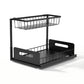 Under Sink Organizer Storage L Shape 1 Pull Out Drawers Kitchen Cabinet Shelf