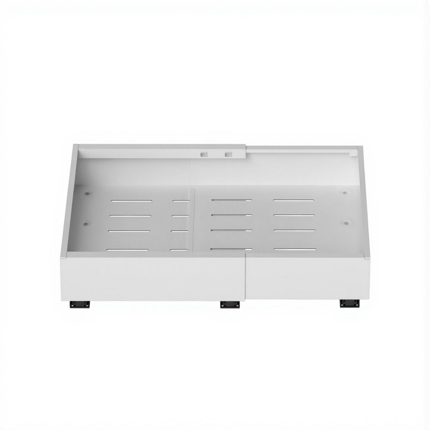 2 Pack Pull Out Drawers for Cabinets Expandable Cabinet Organizer White