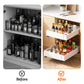2 Pack Pull Out Drawers for Cabinets Expandable Cabinet Organizer White