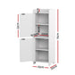 Bathroom Storage Cabinet 2-Tier Slim Toilet Organizer Adjustable White