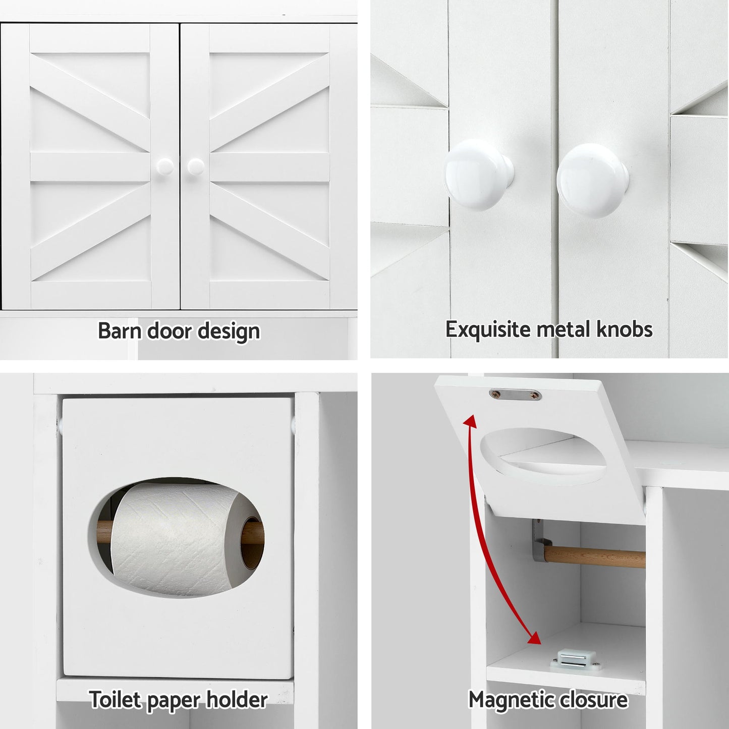 Bathroom Storage Cabinet Over The Toilet Organiser Laundry Shelf Holder