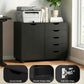 Artiss Mobile Filing Cabinet 5 Drawer with Door Modern Storage Cabinet Printer Stand