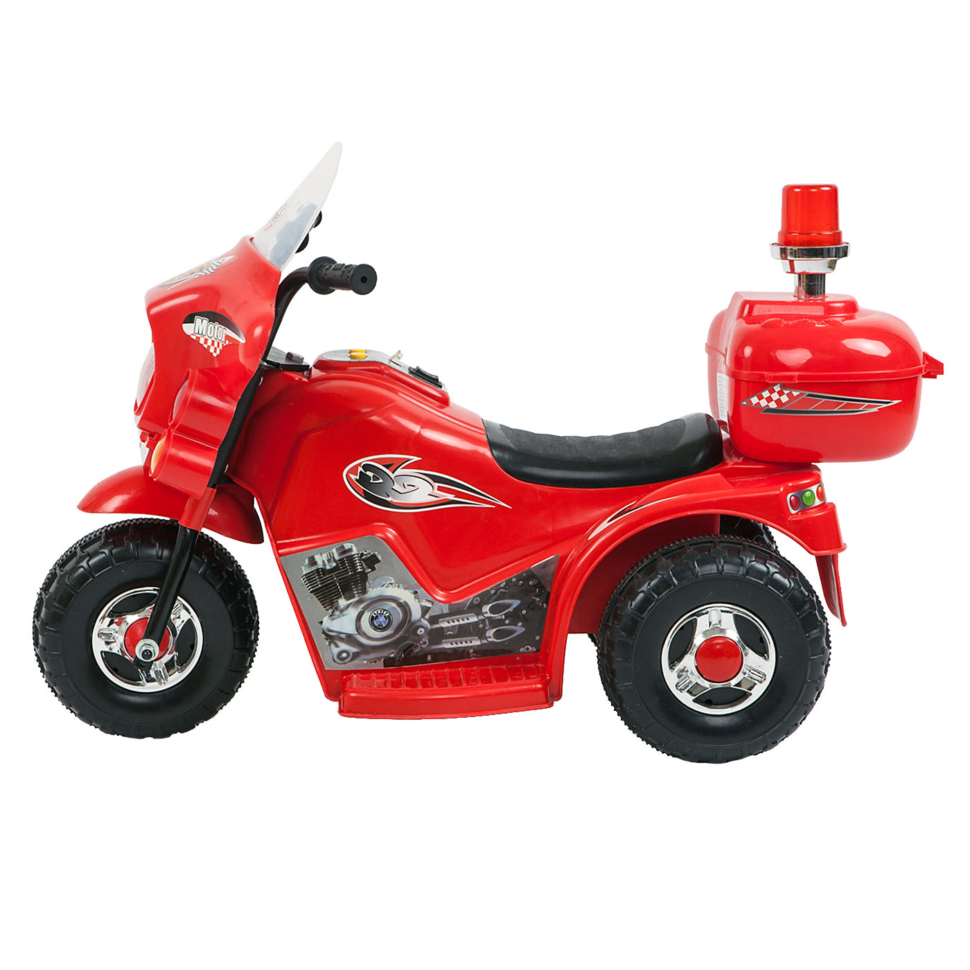 Electric Ride-on Motorcycle Rechargeable - Red