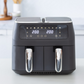 8L Dual Zone Digital Air Fryer with 200C, 10 Cooking Programs