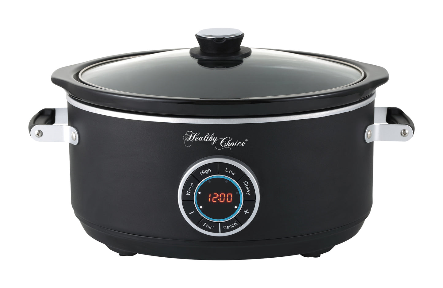 6.5L Digital Slow Cooker with Ceramic Pot, 300W, LED, 3 Programs