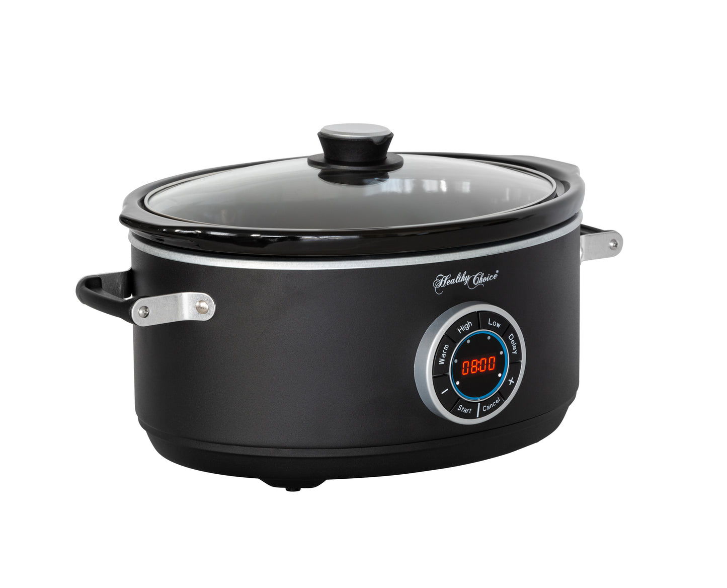 6.5L Digital Slow Cooker with Ceramic Pot, 300W, LED, 3 Programs