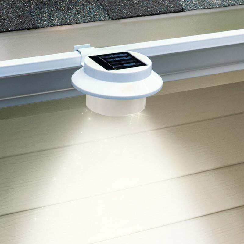 Set of 3 Solar Multipurpose Light with Screw & Mount Energy-Saving - White