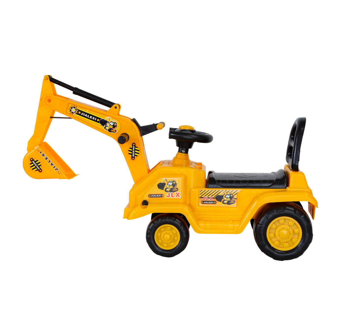 Ride-on Children's Toy Excavator Truck - Yellow