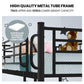 Maia 2in1 Metal Bunk Bed Frame with Modular Design - Matte Dark Grey King Single