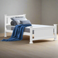 Maia Wooden Timber Bed Frame - White King Single