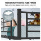 Maia Metal over Bunk Bed Frame - Matte Dark Grey Double
