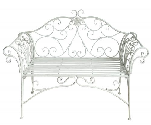 Emma Aluminium Bench - White