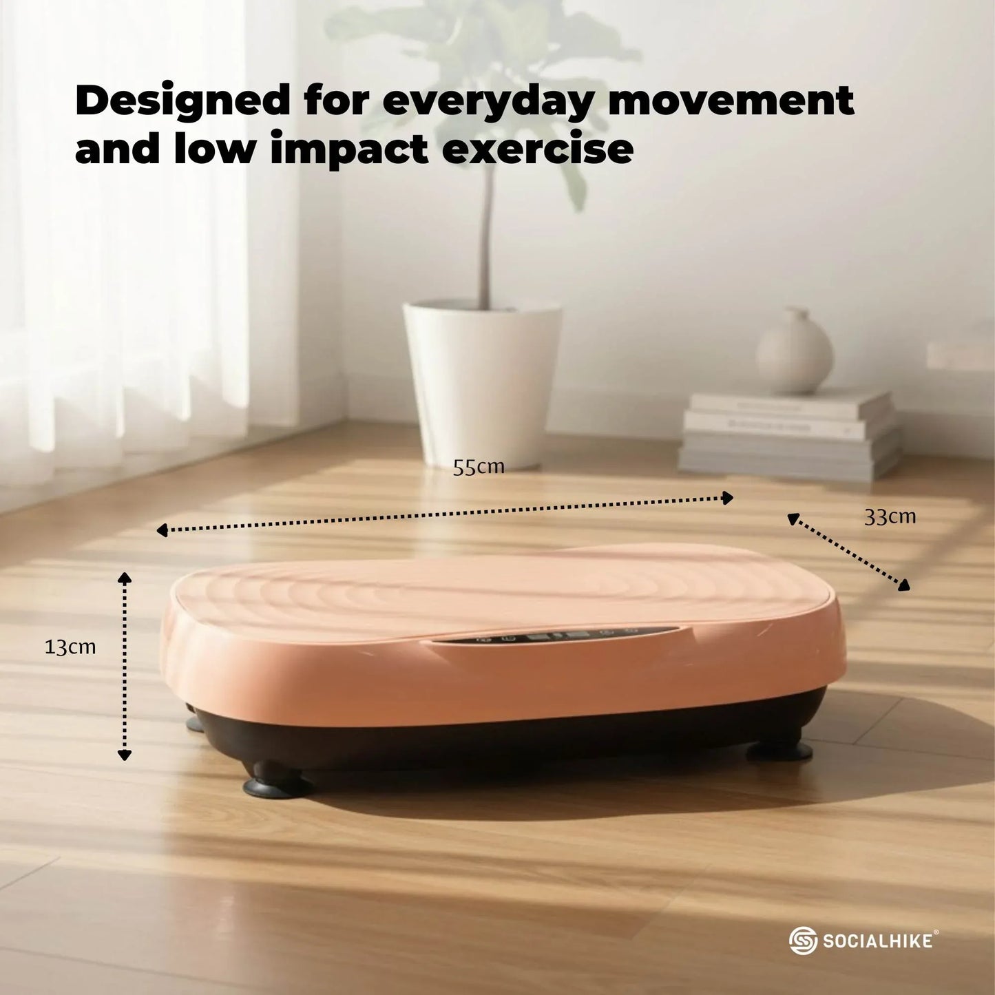 Vibration Plate Machine - Vibrating Exercise Platform - Pink