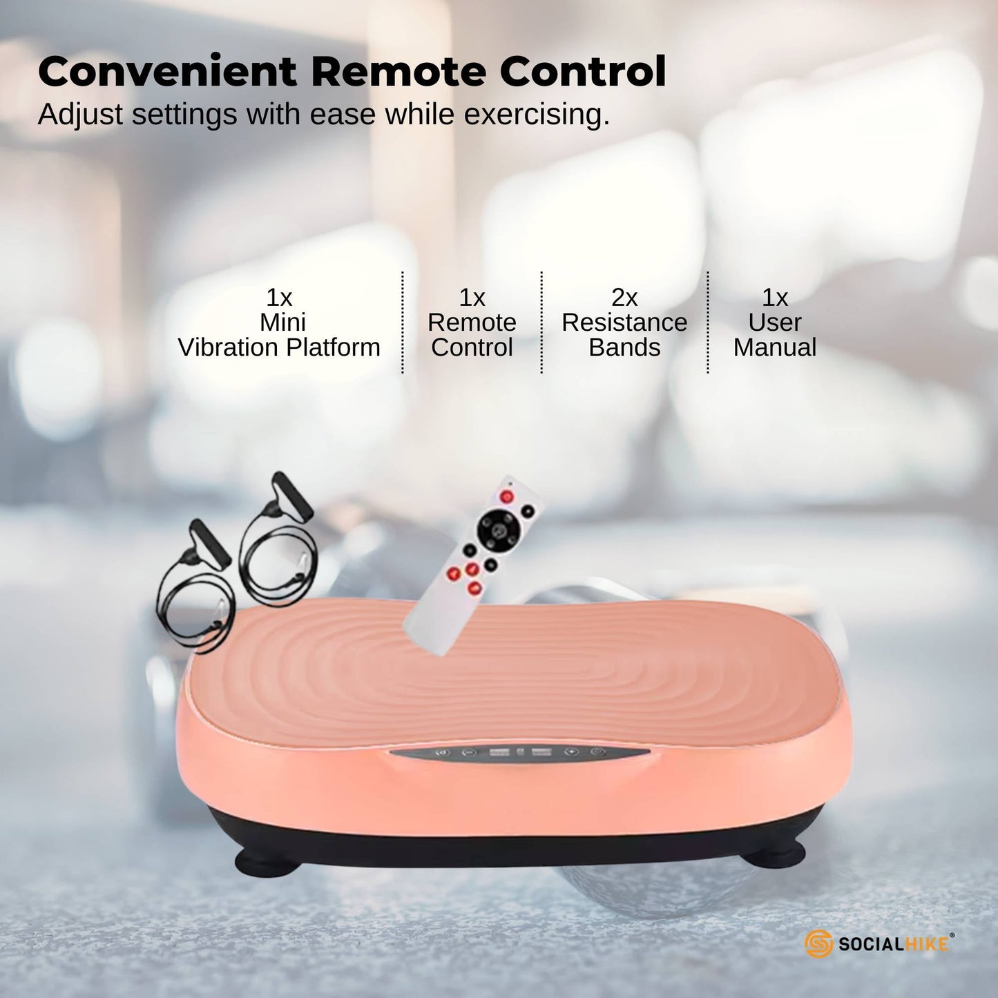 Vibration Plate Machine - Vibrating Exercise Platform - Pink