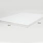 Single High Density Mattress Foam Topper 5cm